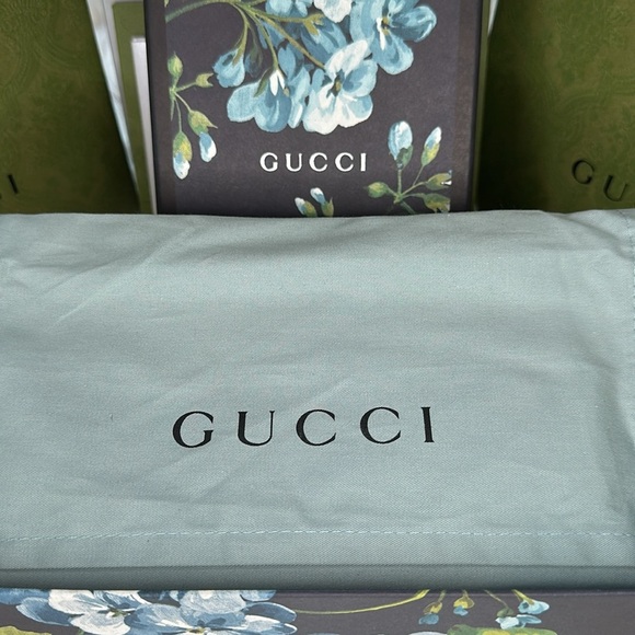Gucci Supreme GG Monogram with Blue Floral Zippy Wallet - Made in Italy - NWT - Picture 4 of 17